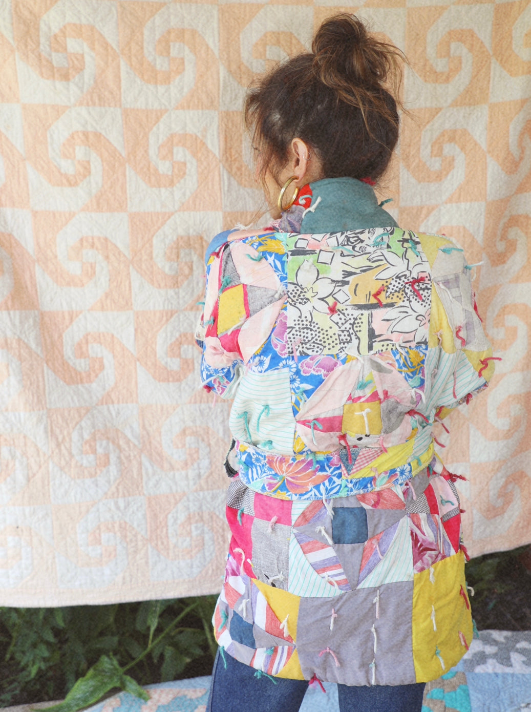 “Joni” Belted Kimono Quilt Coat