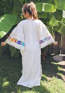 “Camila” 1970’s Hand-Embroidered Gown