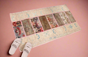 “Adaline” patchwork Turkish rug • 2.2’ x 4’