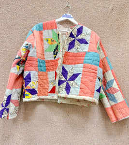 Daisy Palomino Star Patchwork Quilt Jacket • “Loretta”