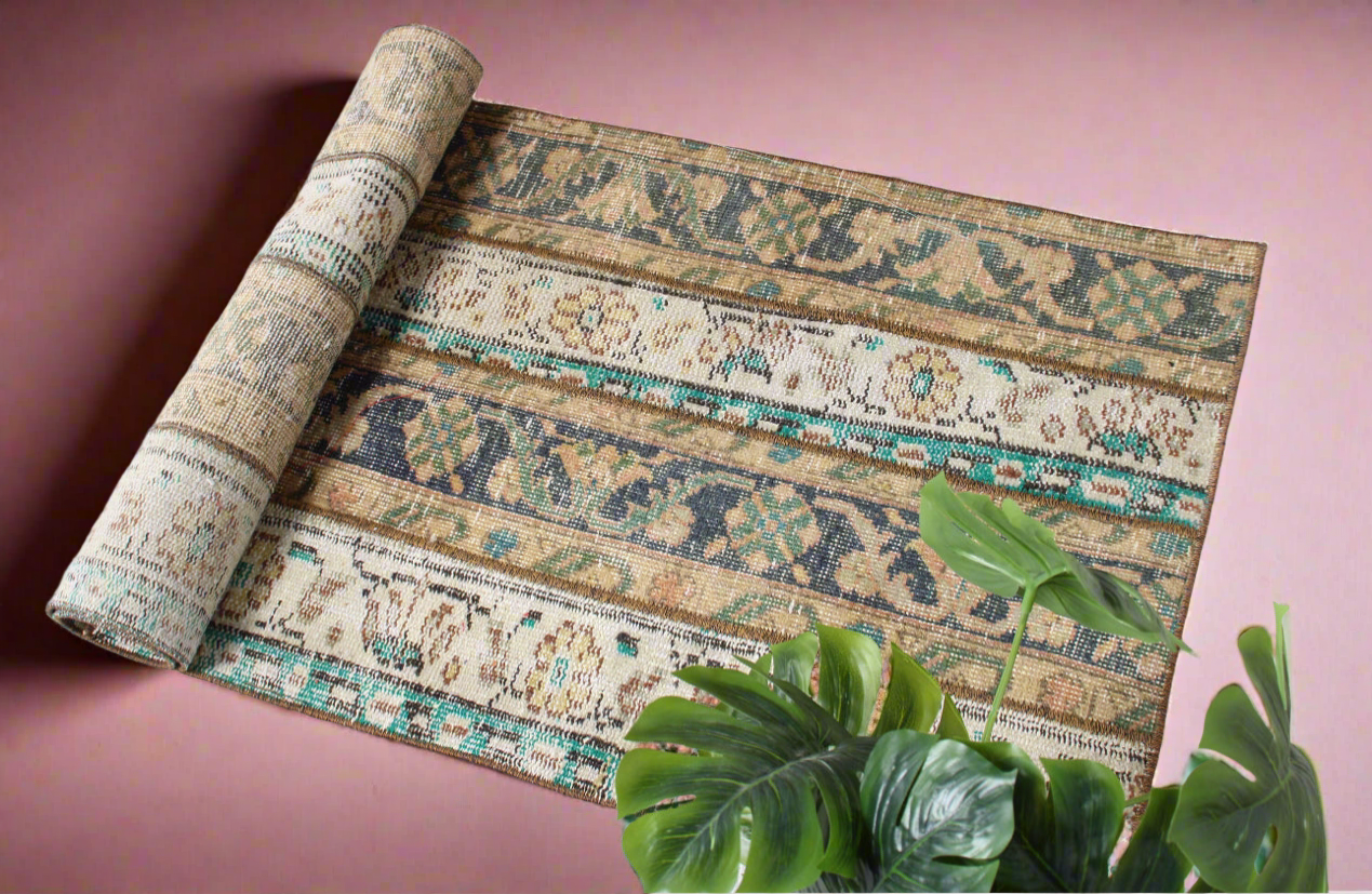“Hazel” patchwork Turkish rug • 2.2’ x 5’