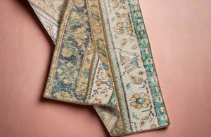 “Hazel” patchwork Turkish rug • 2.2’ x 5’
