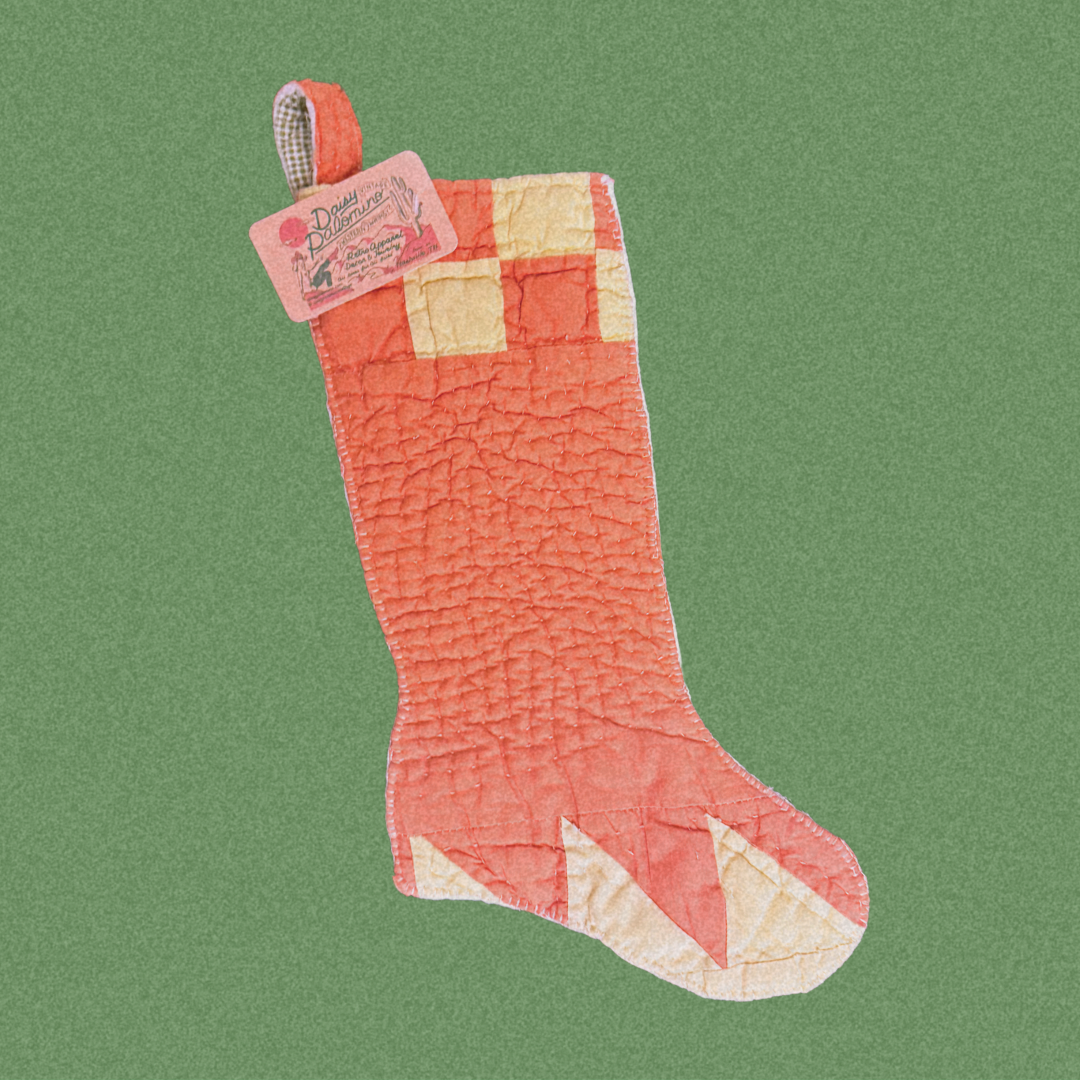Patchwork Pink Checkered Stocking