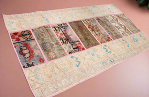 “Adaline” patchwork Turkish rug • 2.2’ x 4’