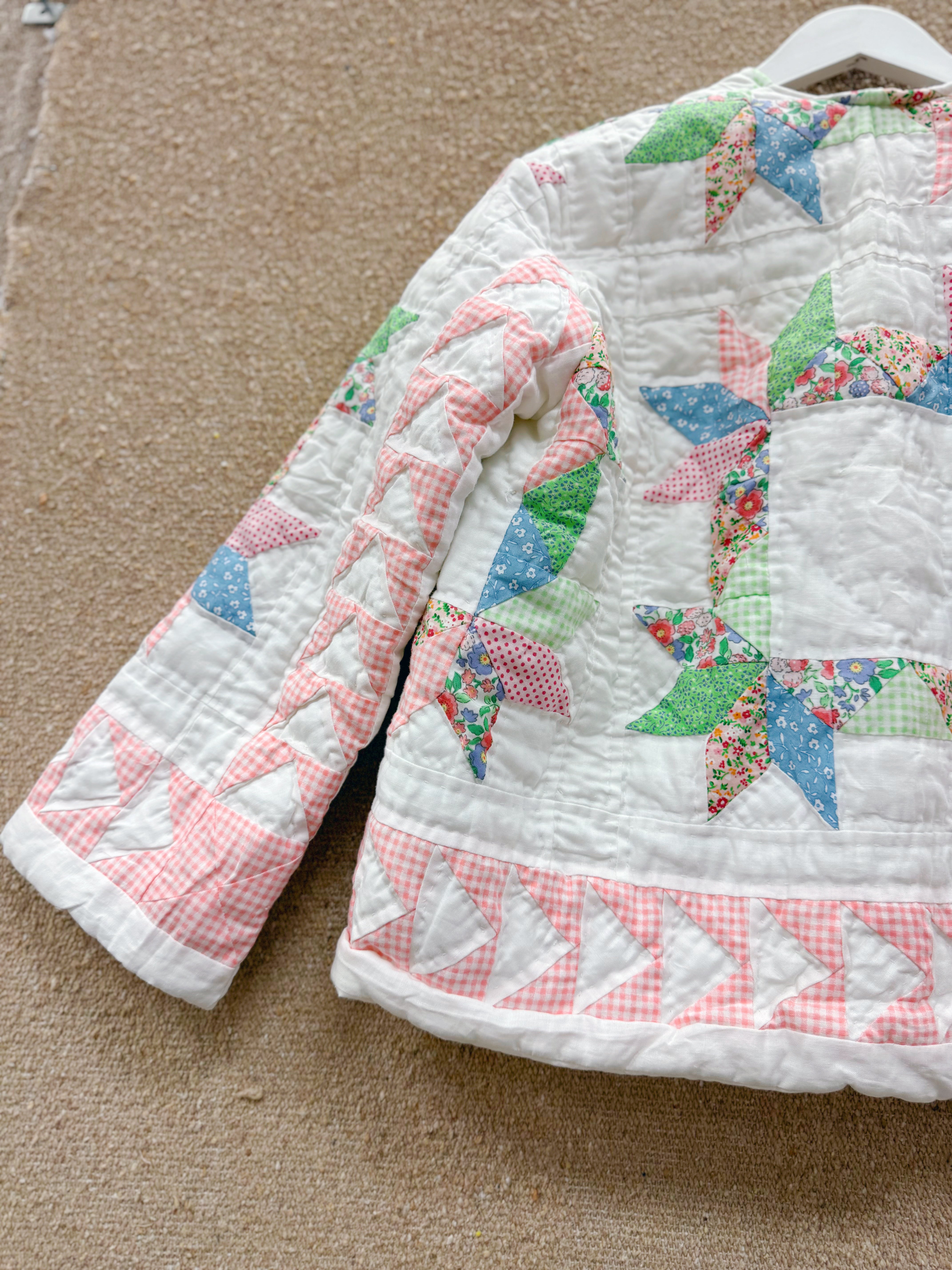 Daisy Palomino Star Patchwork Quilt Chore Coat  • “Patsy”