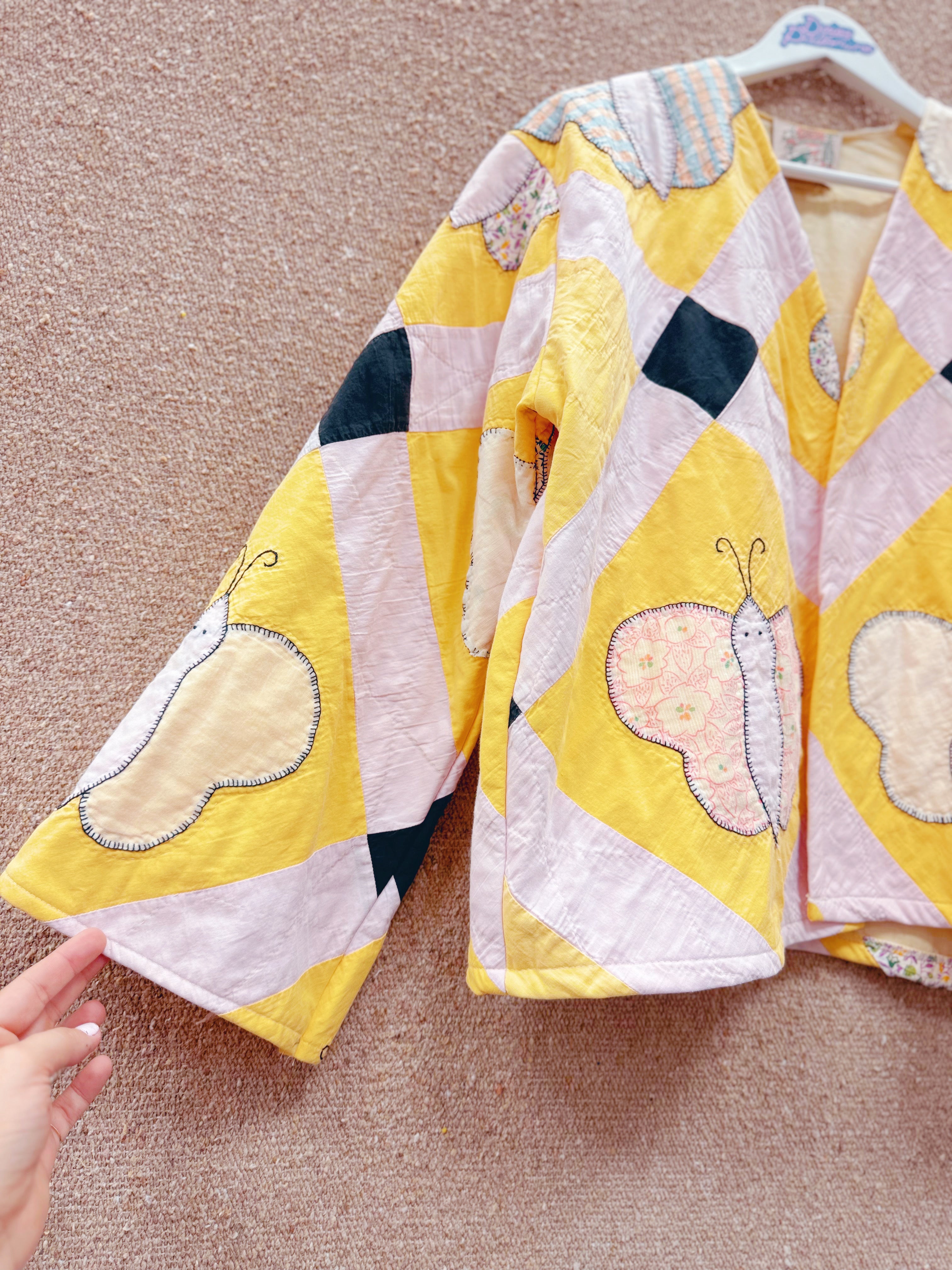 Daisy Palomino Butterfly Quilt Jacket • “Dolly”