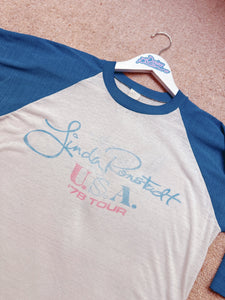 1978 Linda Ronstadt Raglan Concert Tee