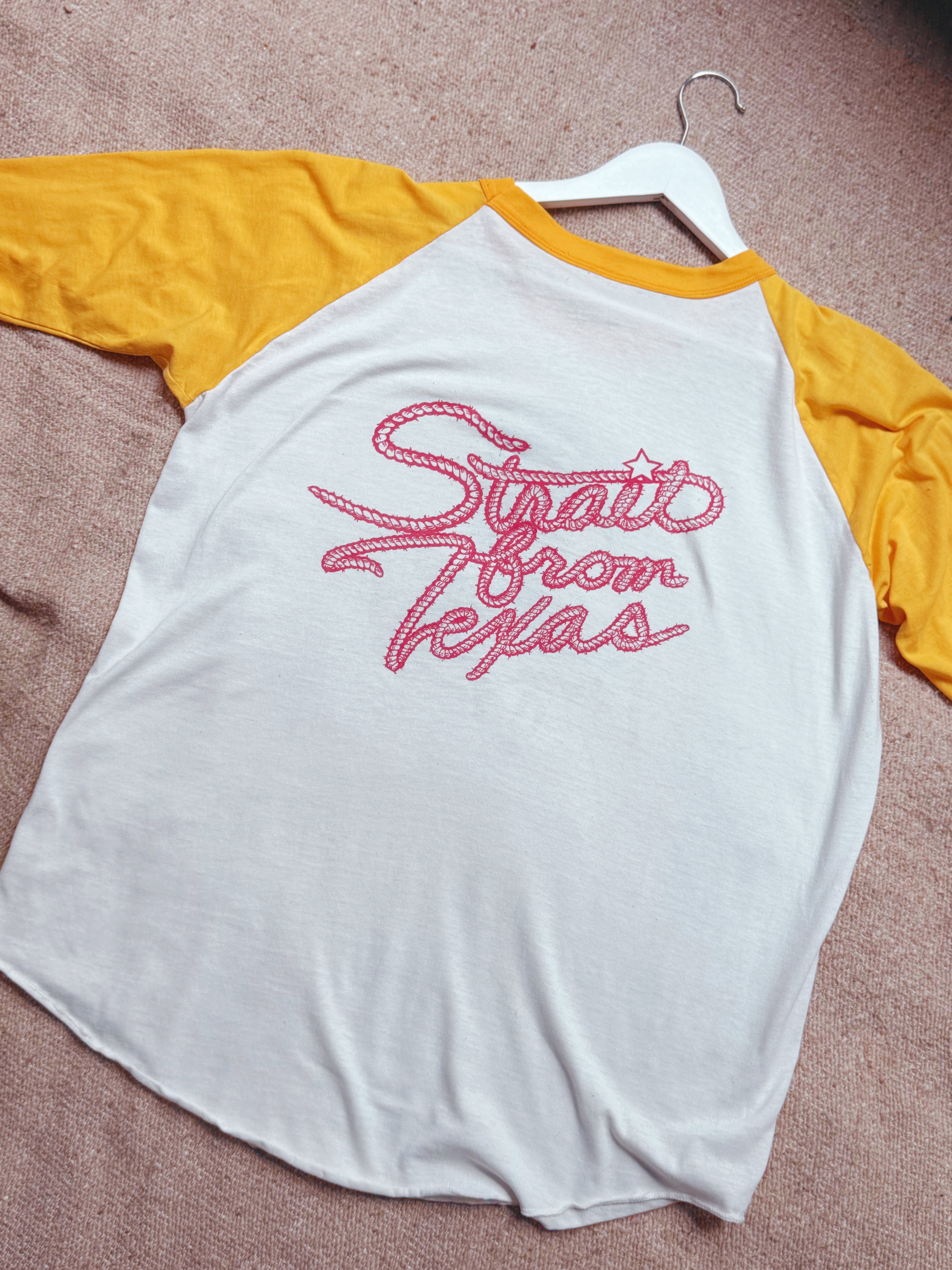 RARE Vintage George Strait Raglan - Strait from Texas!