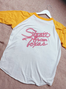 RARE Vintage George Strait Raglan - Strait from Texas!