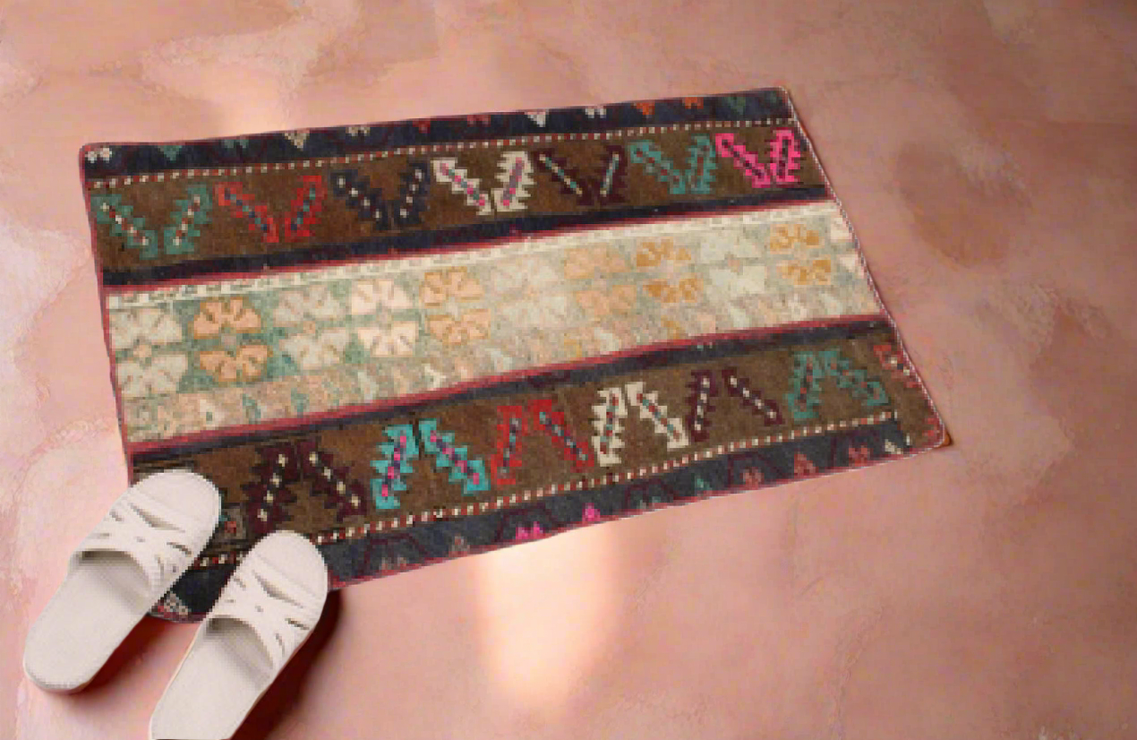 “Sylvie” patchwork Turkish rug • 1.9’ x 3.2’