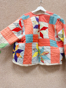 Daisy Palomino Star Patchwork Quilt Jacket • “Loretta”