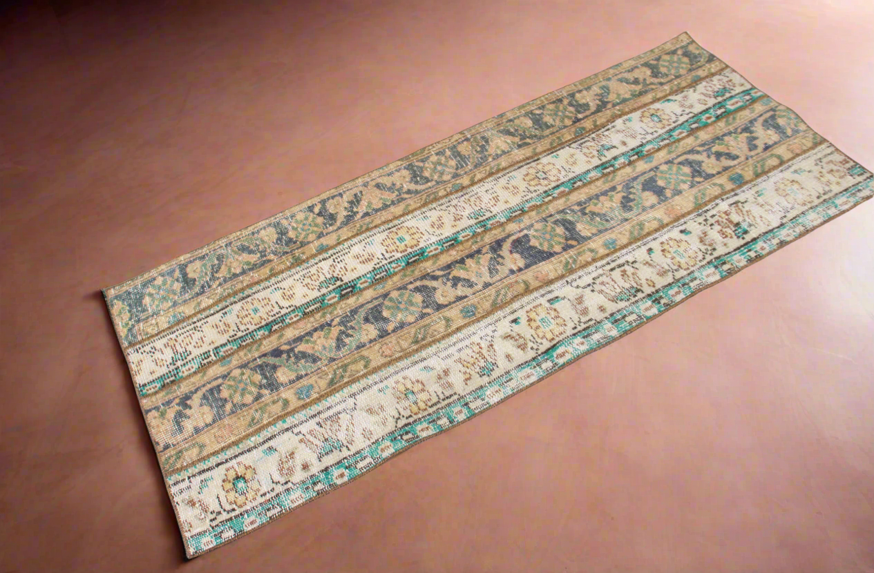 “Hazel” patchwork Turkish rug • 2.2’ x 5’