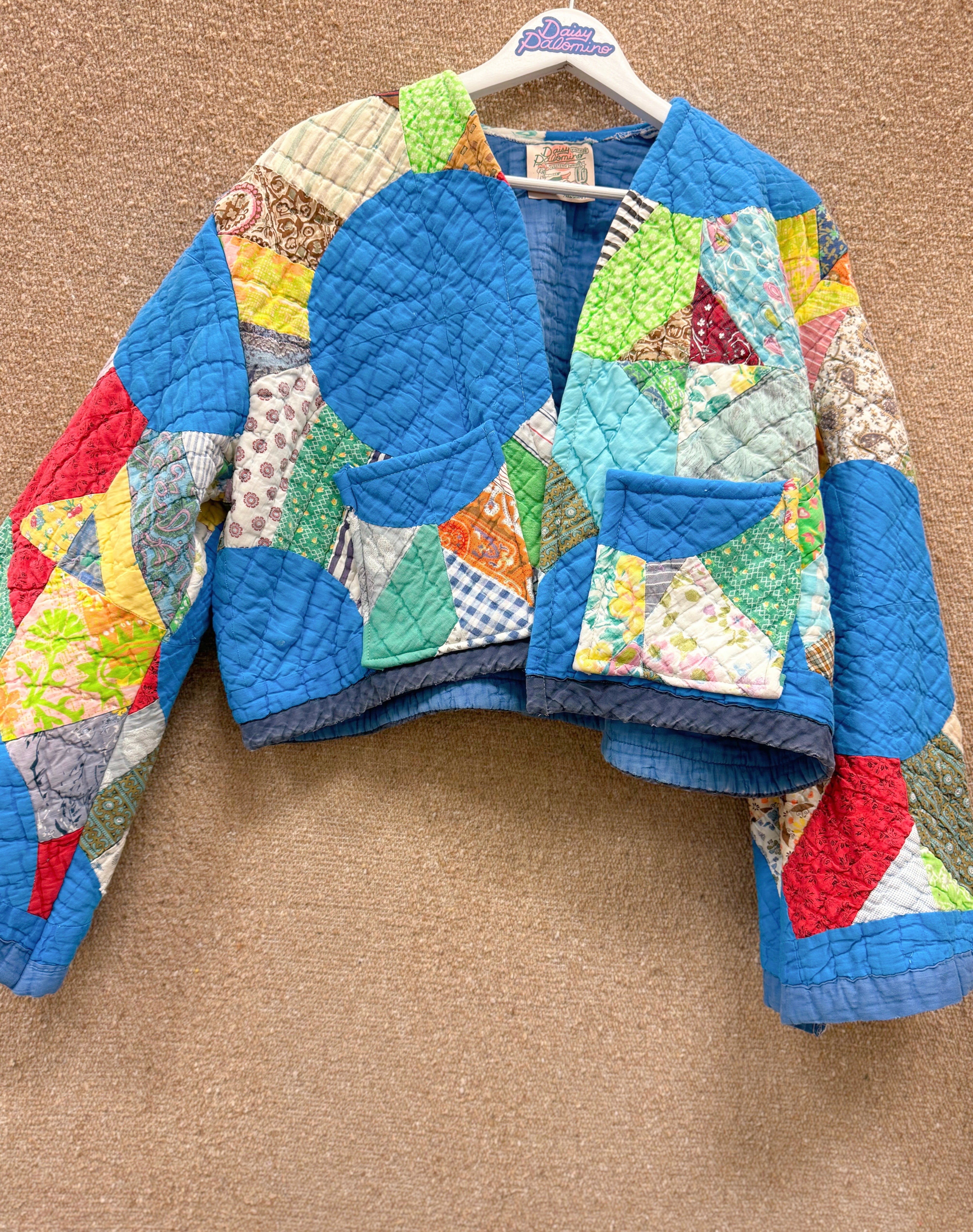 Daisy Palomino Circle Patchwork Quilt Jacket  • “Joni”