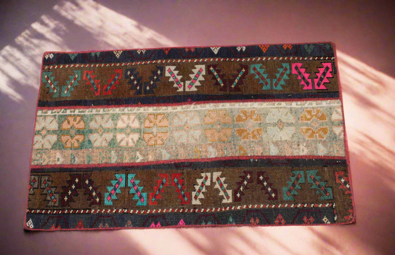 “Sylvie” patchwork Turkish rug • 1.9’ x 3.2’