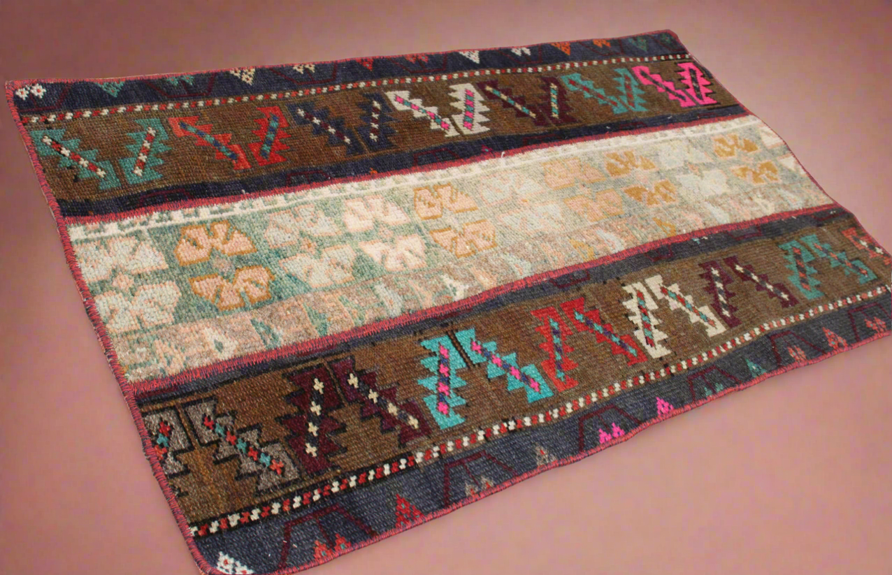 “Sylvie” patchwork Turkish rug • 1.9’ x 3.2’