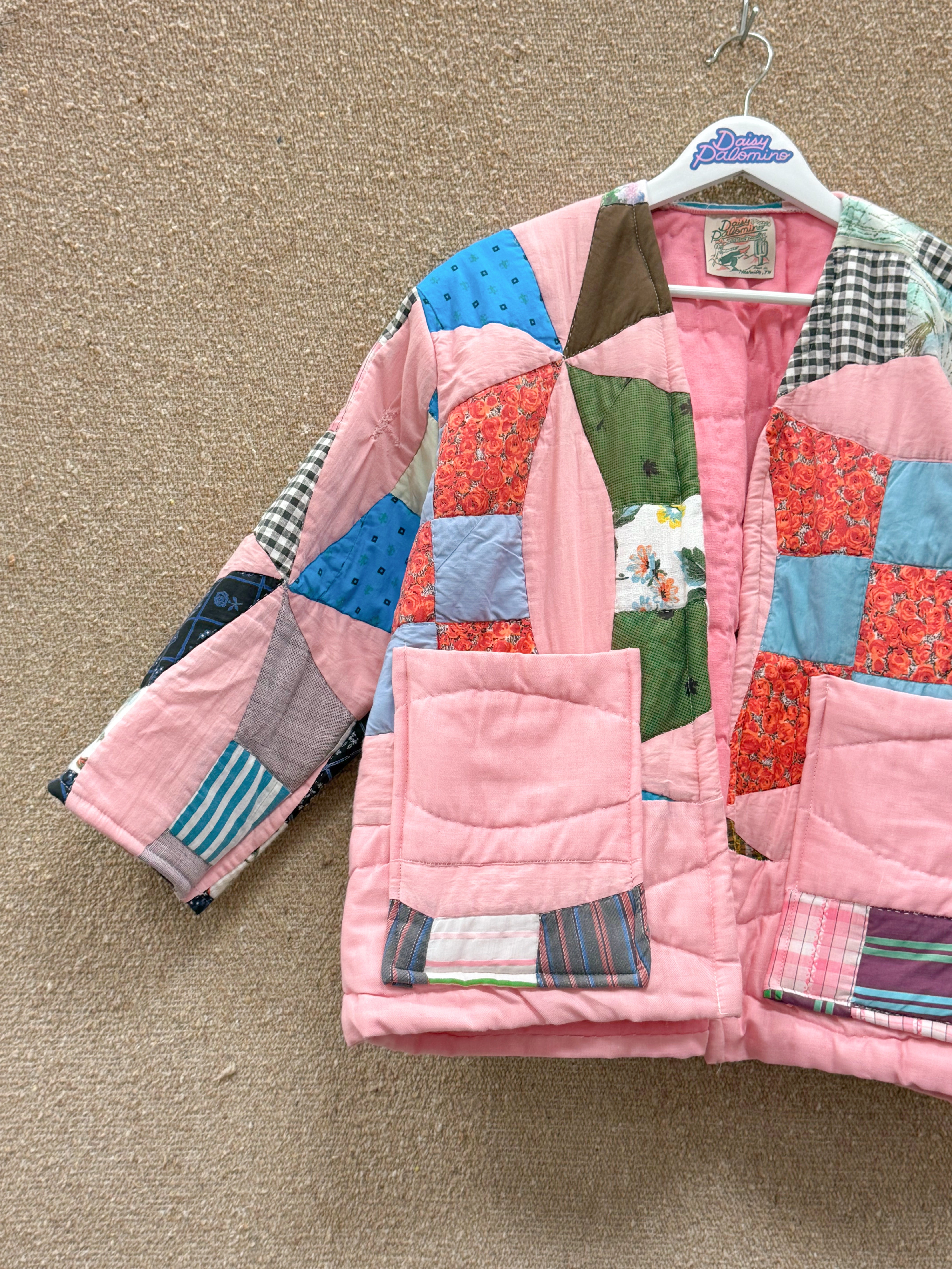 Daisy Palomino Patchwork Quilt Jacket  • “June”