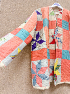 Daisy Palomino Star Patchwork Quilt Chore Coat  • “Tammy”