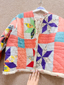 Daisy Palomino Star Patchwork Quilt Jacket • “Loretta”