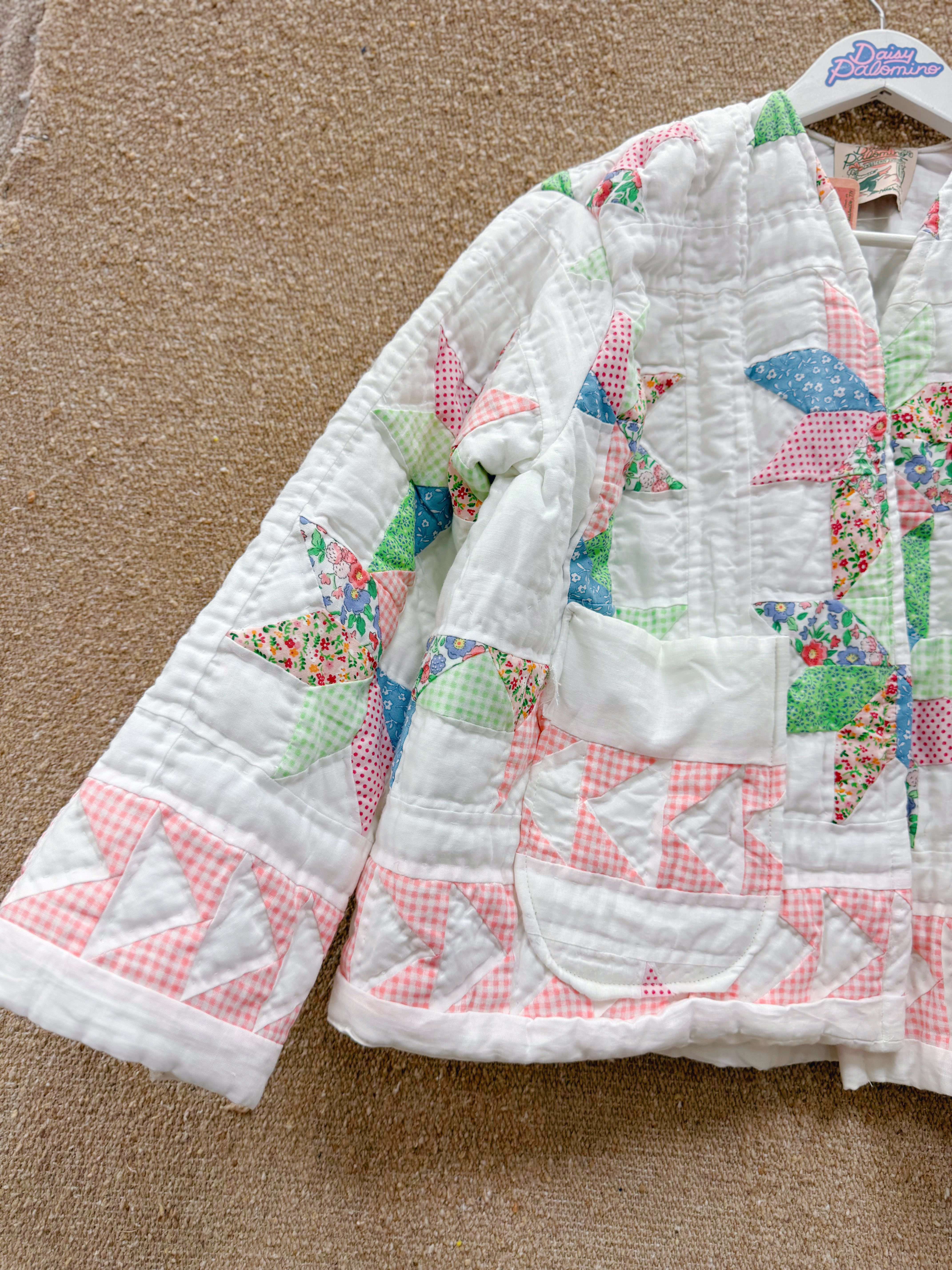 Daisy Palomino Star Patchwork Quilt Chore Coat  • “Patsy”