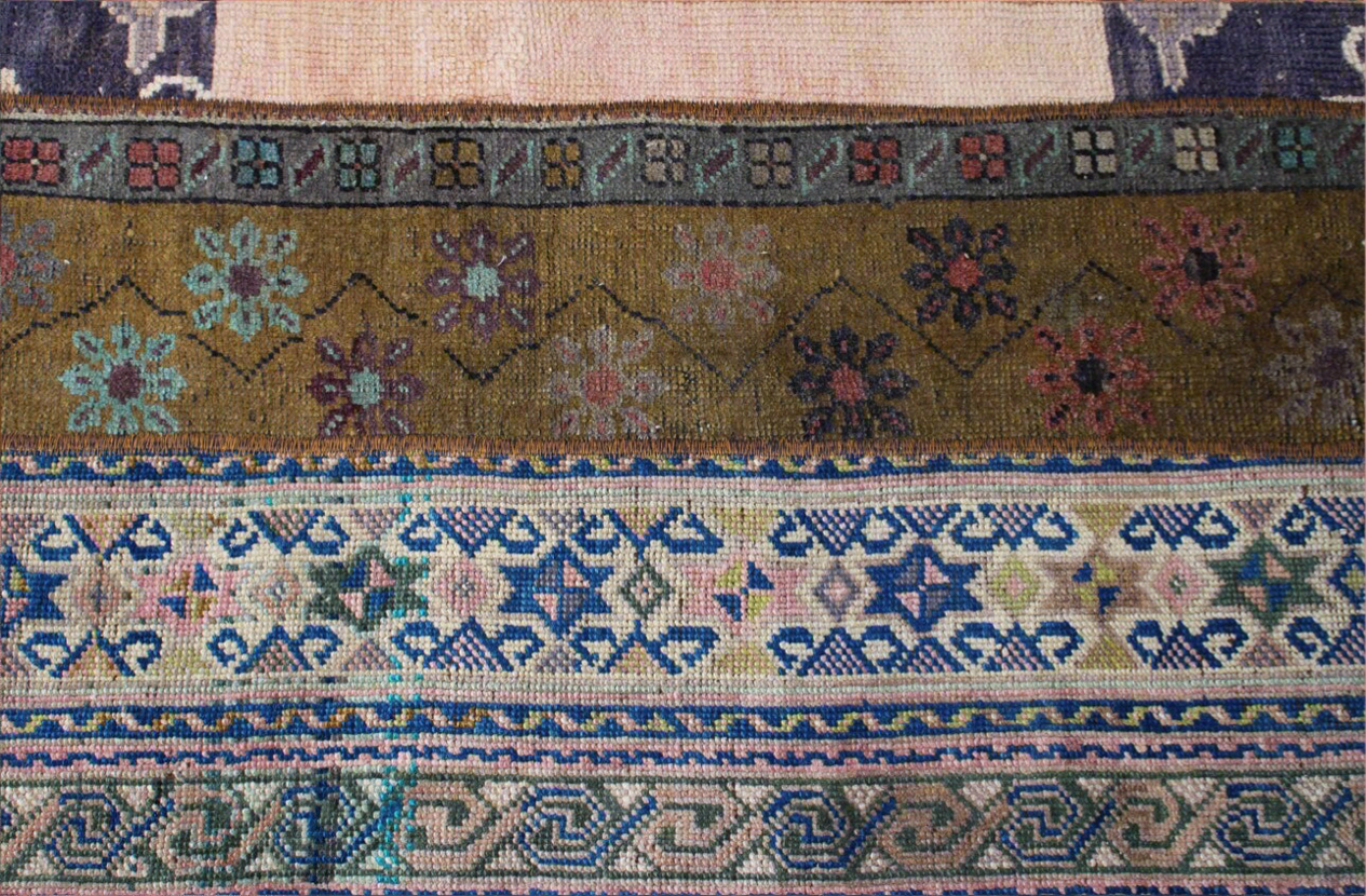 “Josephine” patchwork Turkish rug • 2.4’ x 5.1’