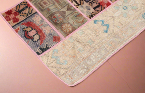 “Adaline” patchwork Turkish rug • 2.2’ x 4’