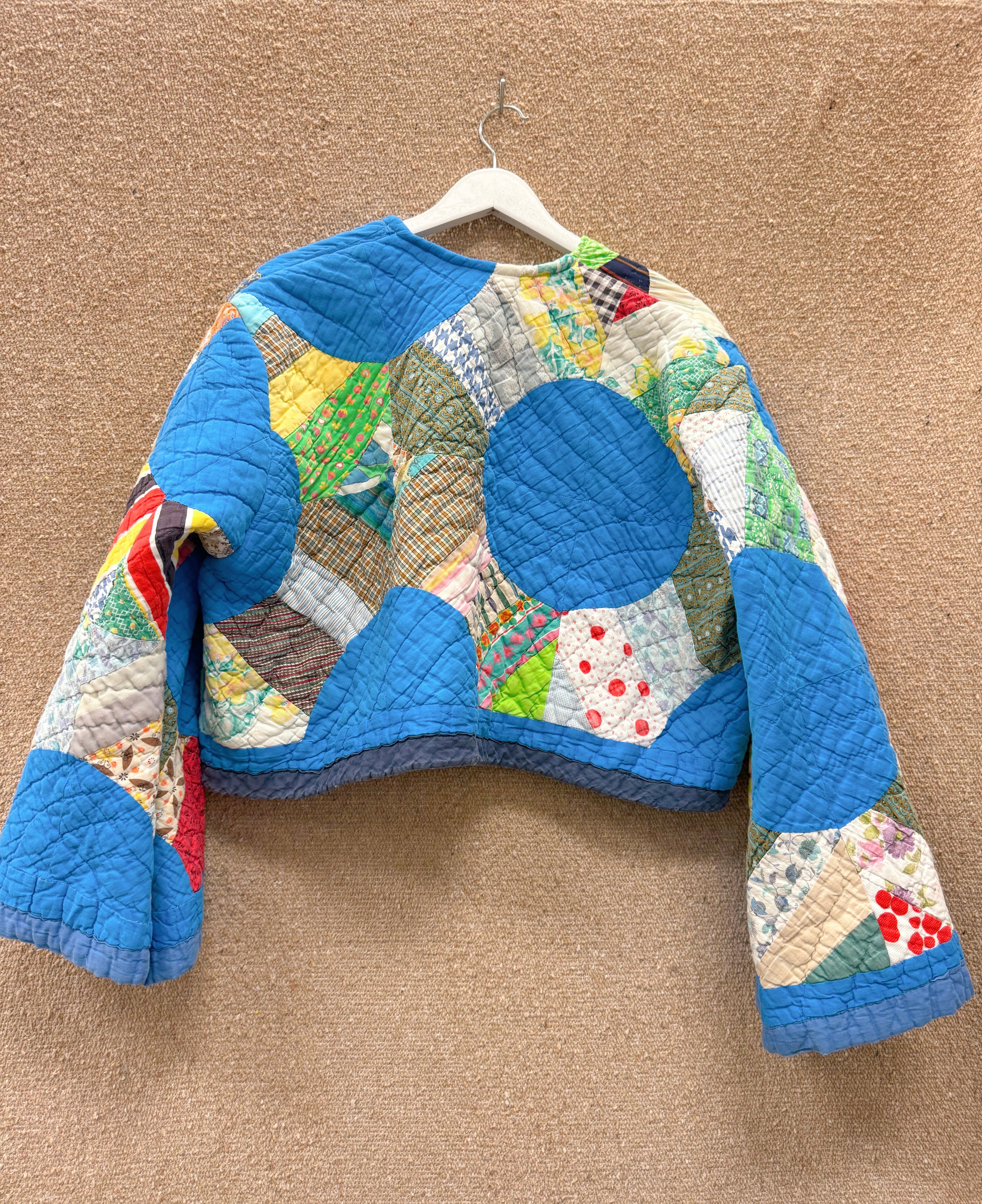 Daisy Palomino Circle Patchwork Quilt Jacket  • “Joni”