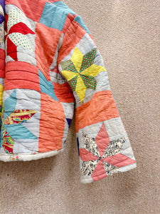 Daisy Palomino Star Patchwork Quilt Jacket • “Loretta”