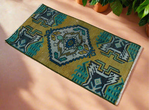 "Joni" Vintage Oushak Rug • 1.3' x 2.5'