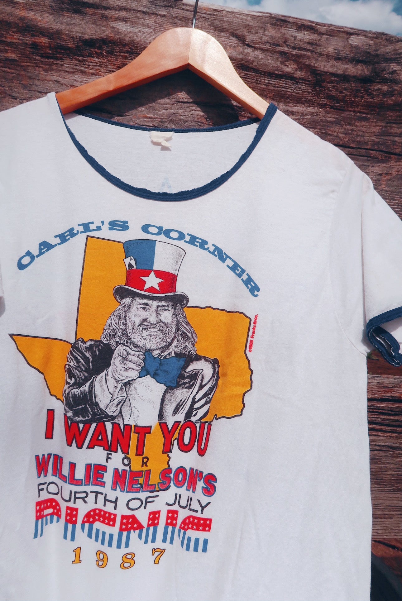 Vintage Willie Nelson 4th of July Tee