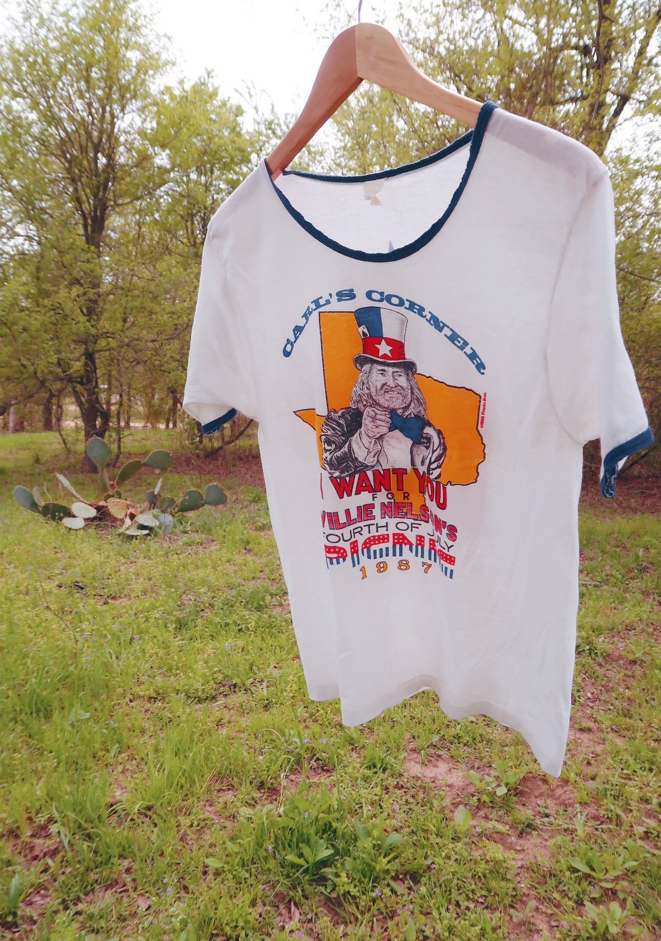Vintage Willie Nelson 4th of July Tee