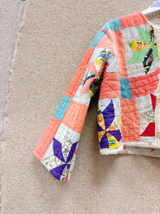 Daisy Palomino Star Patchwork Quilt Jacket • “Loretta”