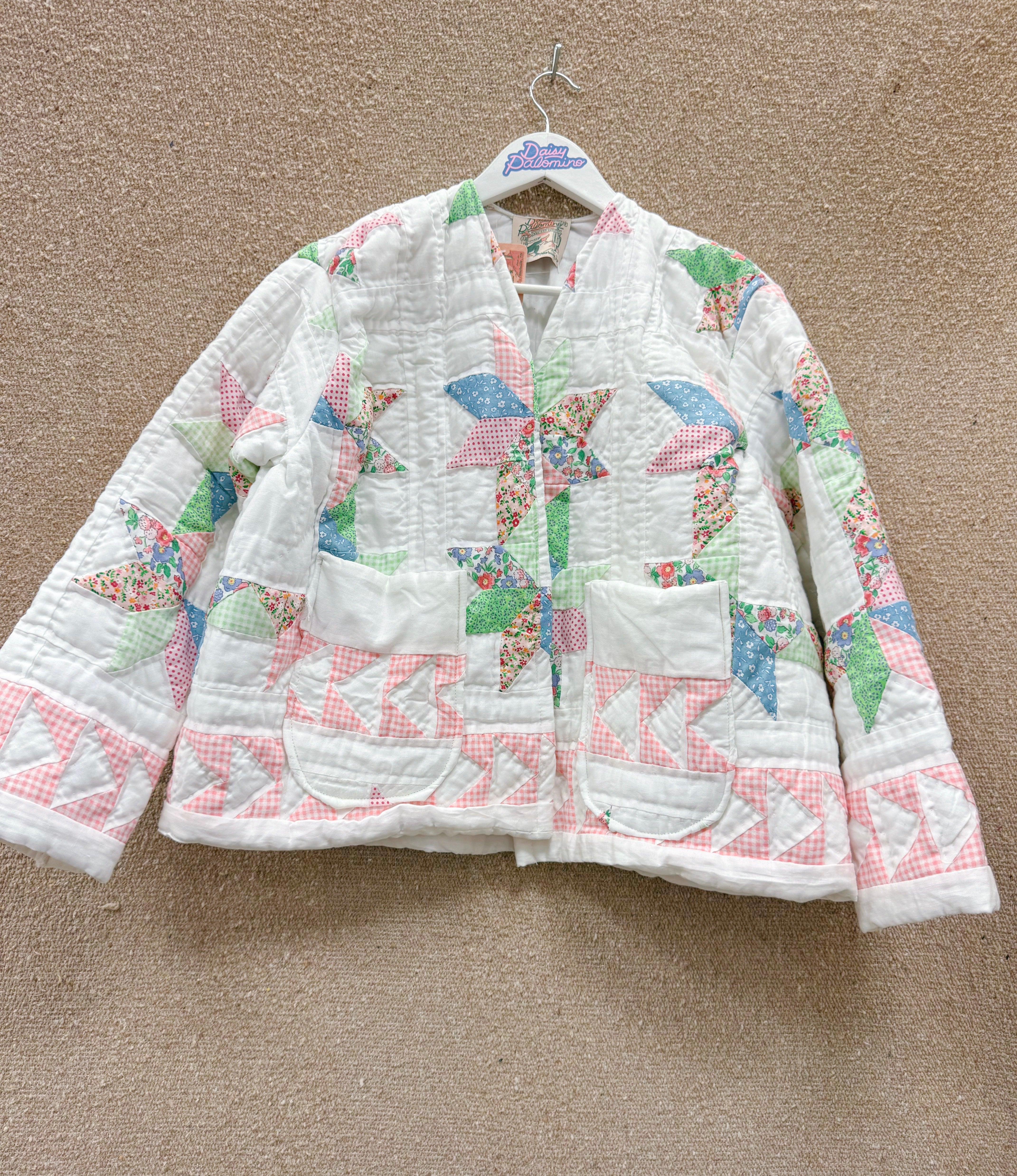 Daisy Palomino Star Patchwork Quilt Chore Coat  • “Patsy”