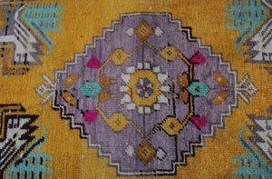 "Goldie" Vintage Oushak Rug •1.6 x 3.1 ft