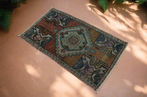 "Odessa" Vintage Oushak Rug • 1.5 x 2.6 ft