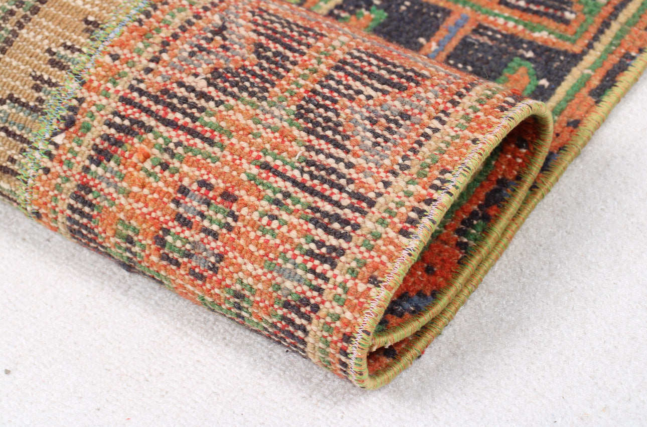 Beachwood Canyon Vintage Patchwork Oushak Runner Rug •2 x 6.4ft