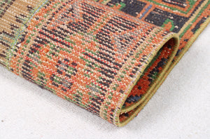 Beachwood Canyon Vintage Patchwork Oushak Runner Rug •2 x 6.4ft
