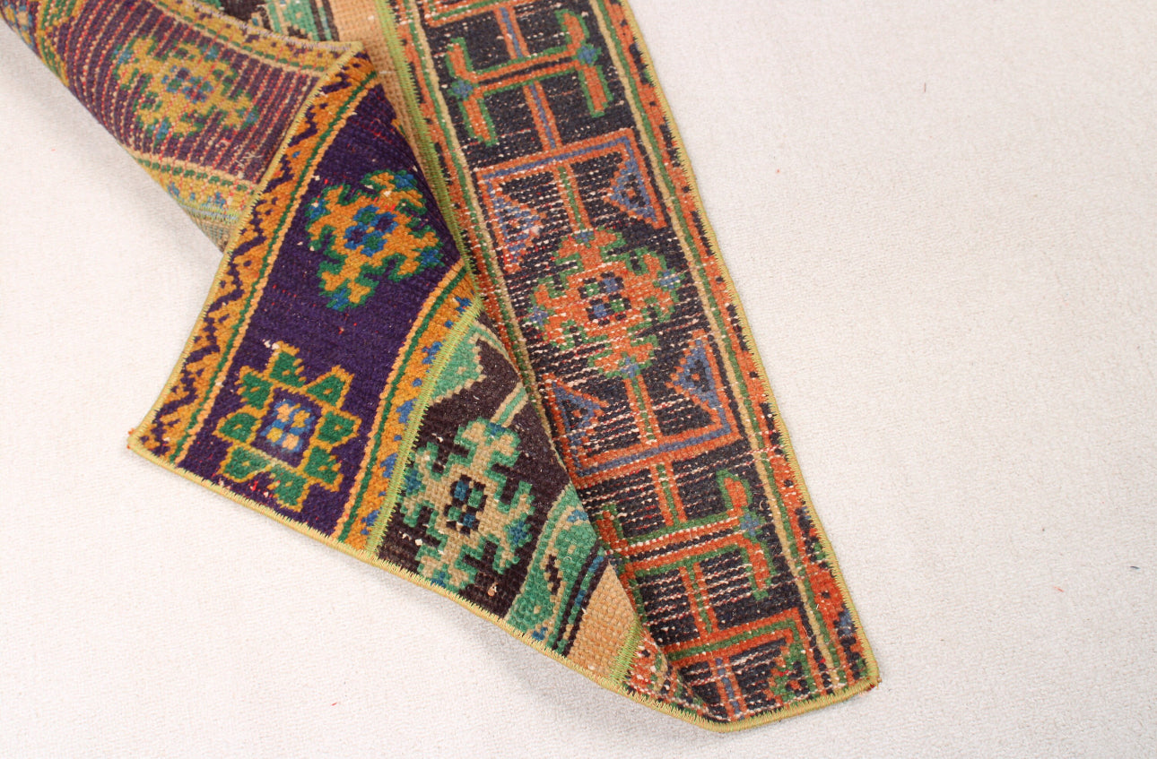 Beachwood Canyon Vintage Patchwork Oushak Runner Rug •2 x 6.4ft