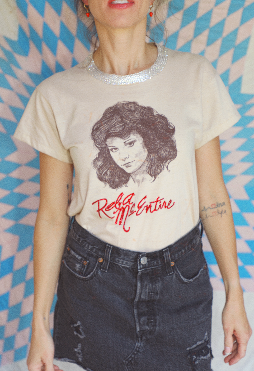 Rare 1983 Embellished Reba McEntire Shirt
