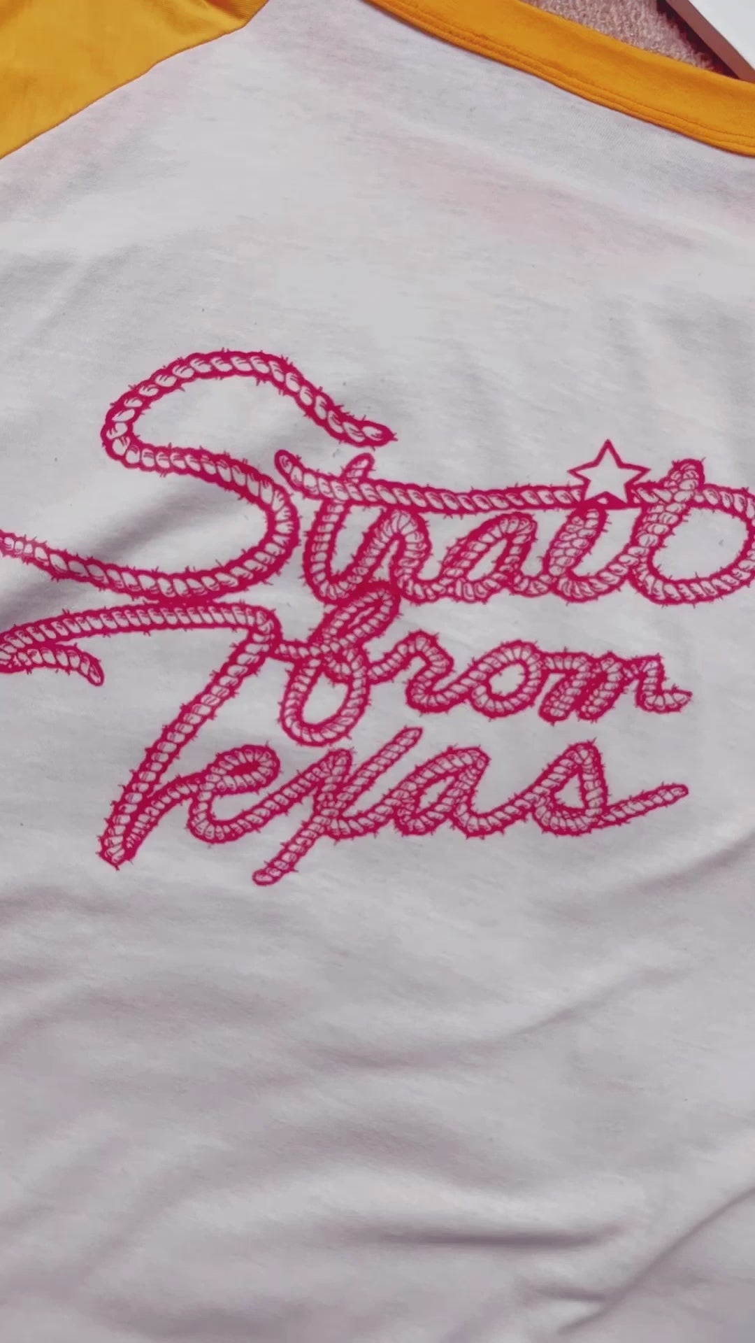 RARE Vintage George Strait Raglan - Strait from Texas!