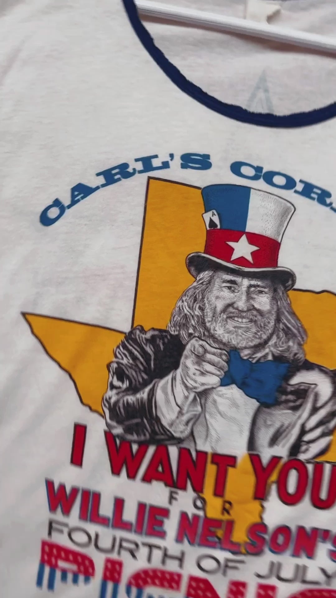 Vintage Willie Nelson 4th of July Tee