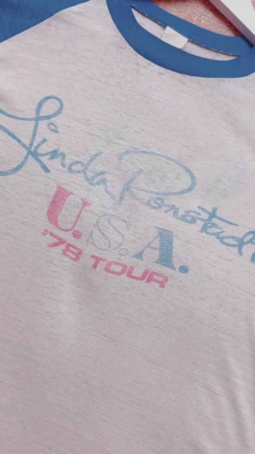 1978 Linda Ronstadt Raglan Concert Tee
