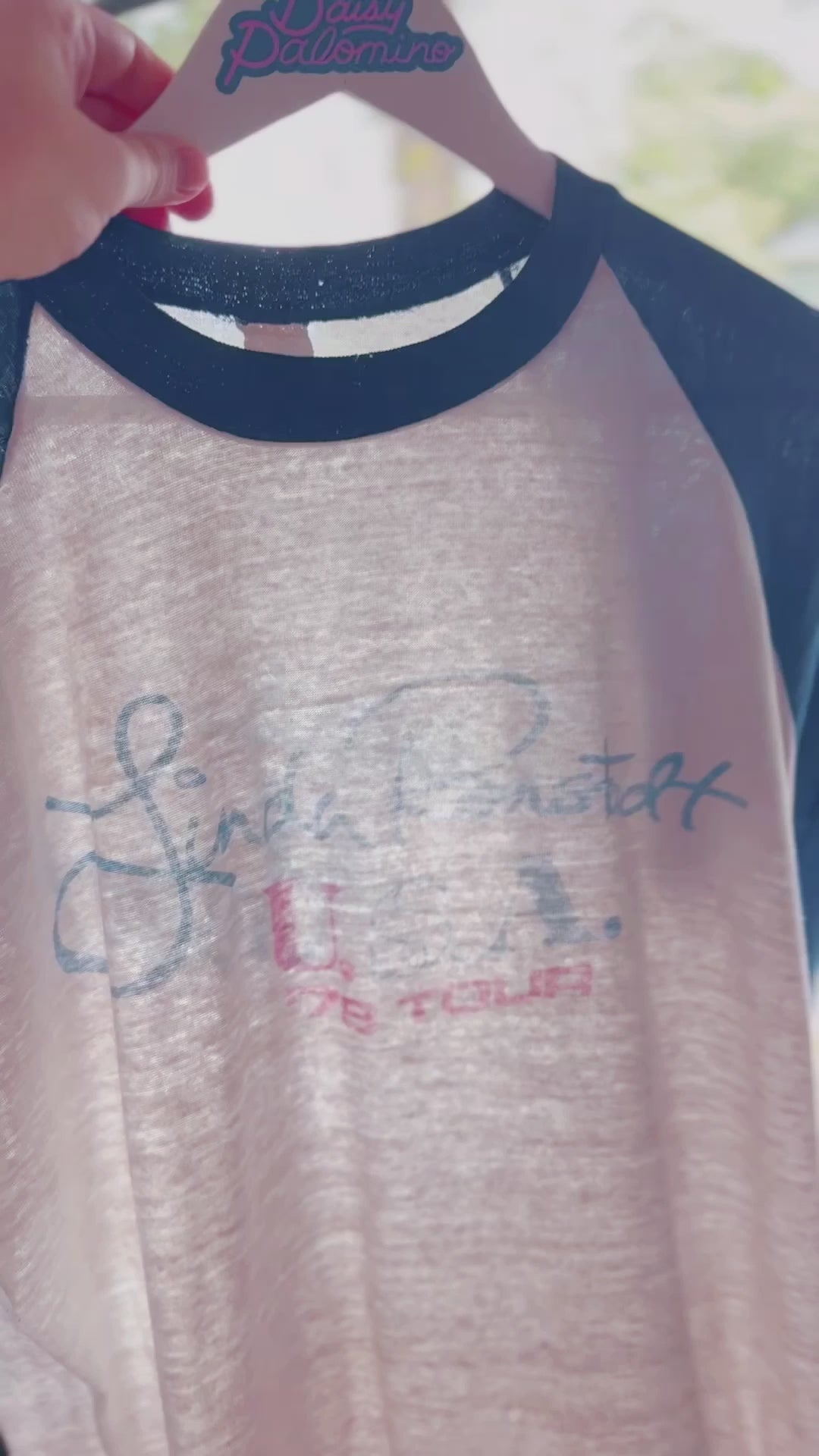 1978 Linda Ronstadt Raglan Concert Tee