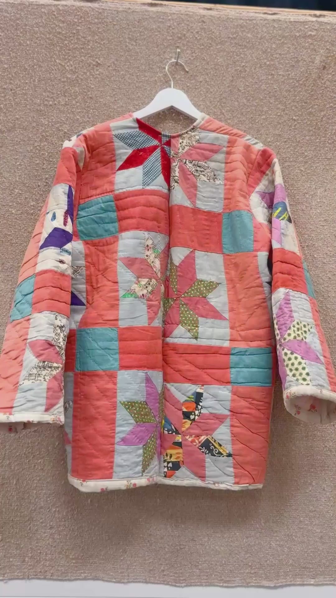 Daisy Palomino Star Patchwork Quilt Chore Coat  • “Tammy”