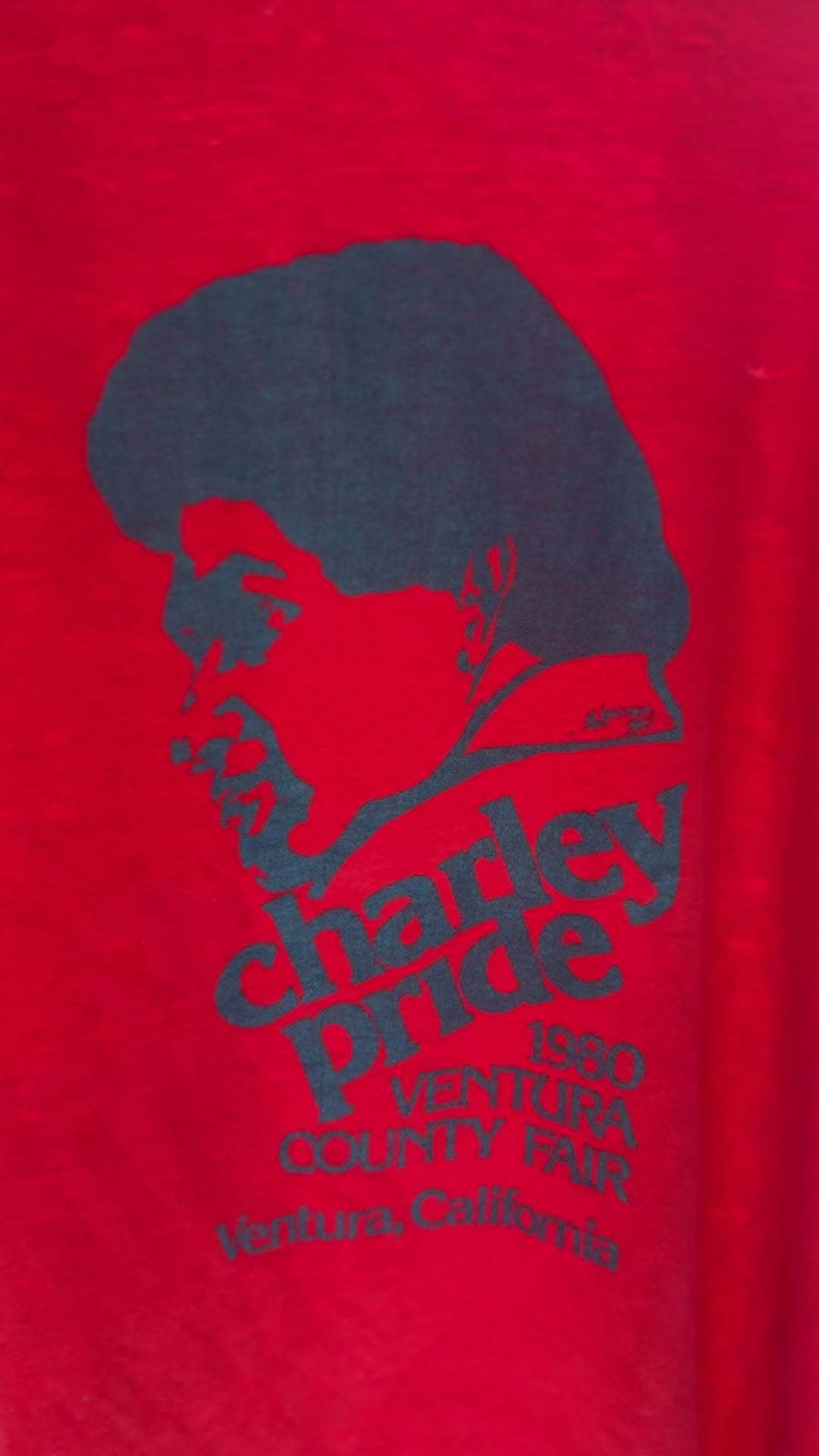 Vintage 1980 Charley Pride t-shirt